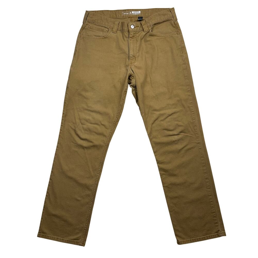 Carhartt BN2517 Relaxed Fit Rugged Flex Canvas Work Pant Mens Carhartt Brown